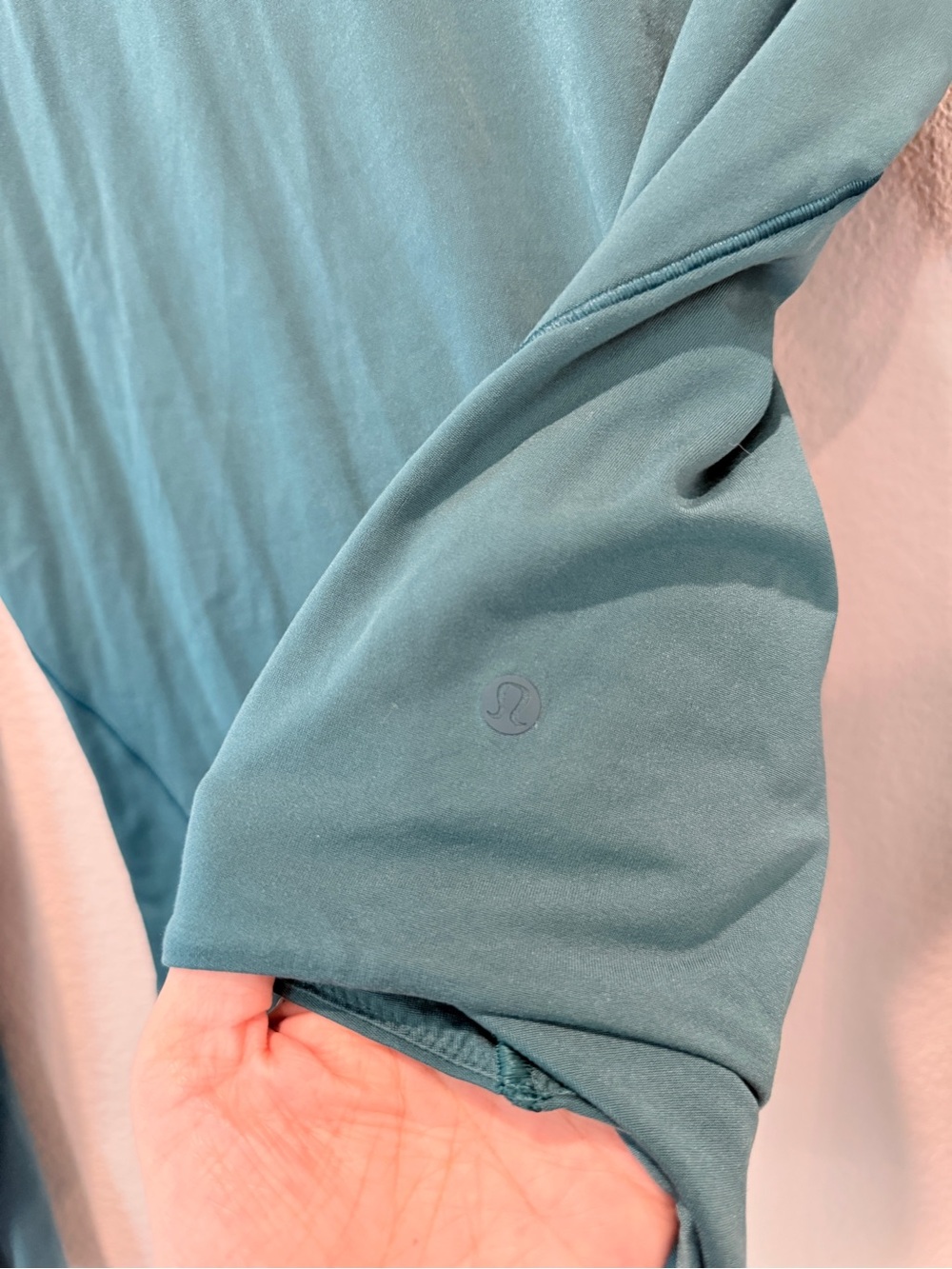 Lululemon Nulu Turtleneck Bodysuit Athleisure Storm Teal Green LW3HQLS Large - Picture 5 of 9